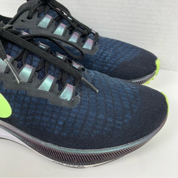 Nike Air Zoom Pegasus 37 Running Shoes Black/Valerian/Blue/Ghost Green Sz 7.5 - Picture 3 of 16
